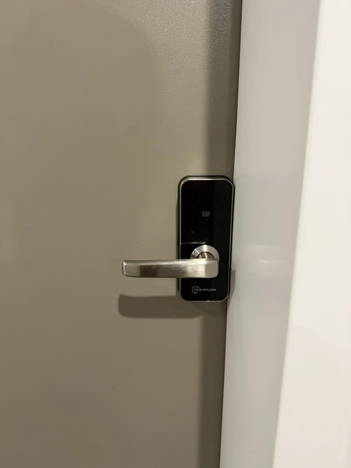Smart digital keypad lock installation