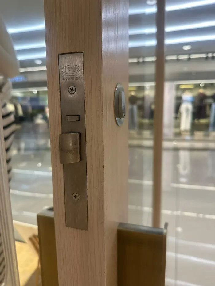 Commercial mortice lock installation